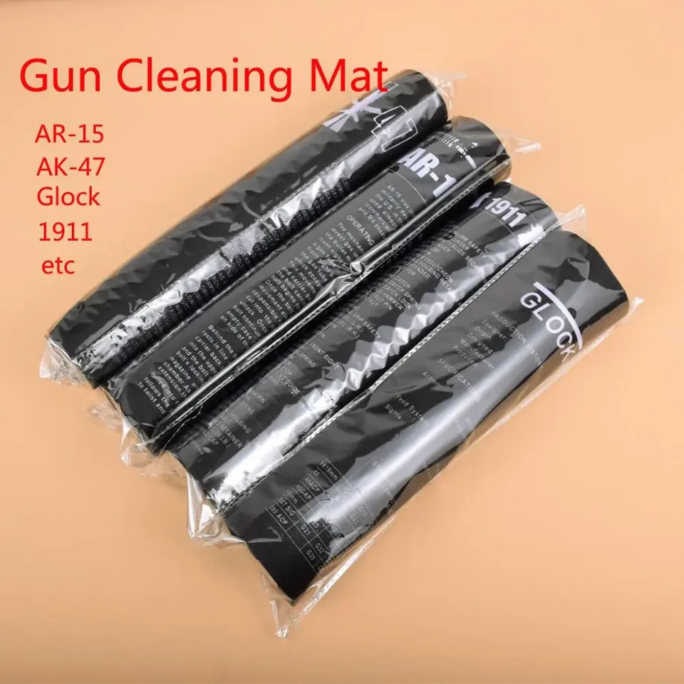 AR15 AK47 GLOCK Čistenie gumovej podložky s dielmi Schéma pokynov myši pre Smith Colt 1911 Beretta 92 Sig Sauer P320