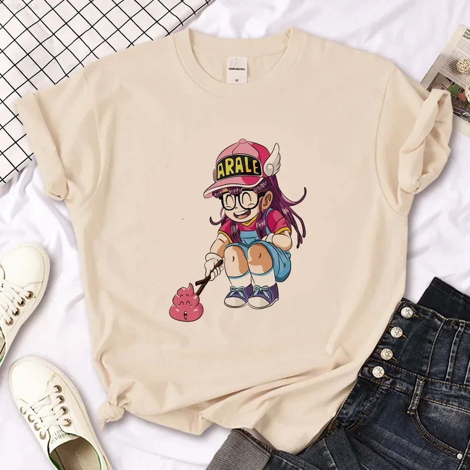 Arale Tričká Ženy Grafické japonské manga tričko Ženské oblečenie Y2K