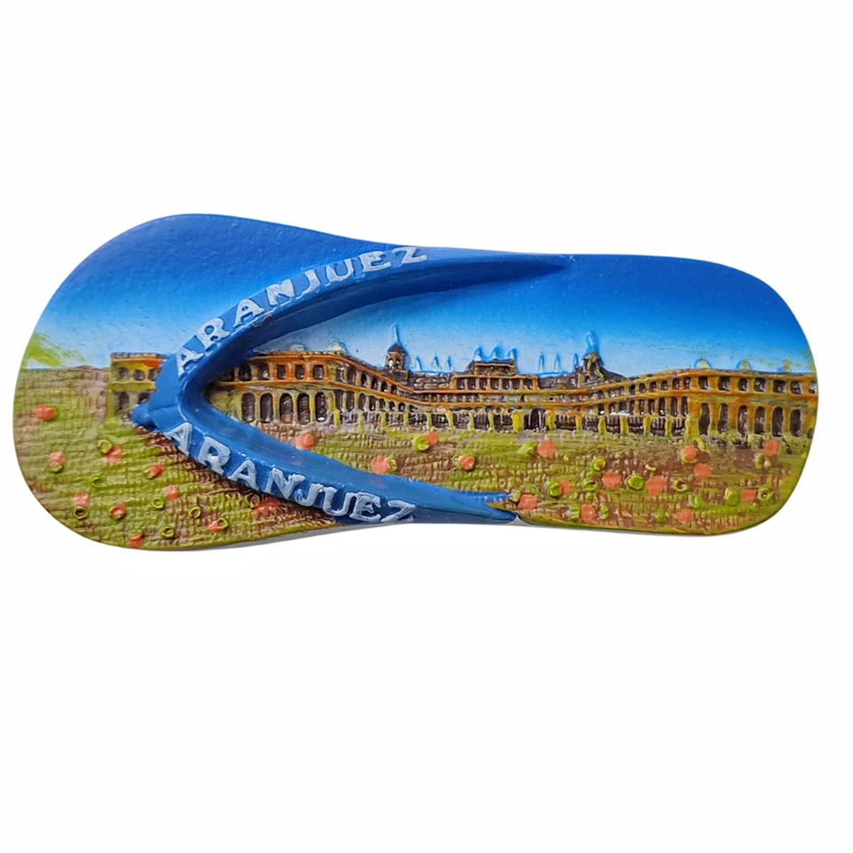 Aranjuez Madrid Španielsko 3D Slipper Fridge Magnet Souvenír Darček, ručne vyrábaná živicová kolekcia chladničky Magnet Domovod