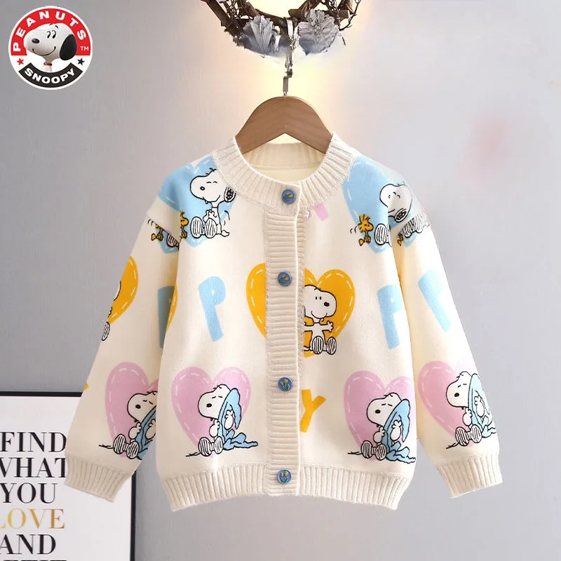 Arašidy Snoopy Spring a jesenné s dlhým rukávom Karika