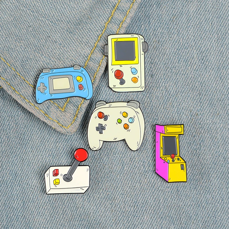 Arcade Custom Enemap Pin Tabletop Bartop Game Lapol Pins Retro videohry odznaky Console Controller Gameboy Darče