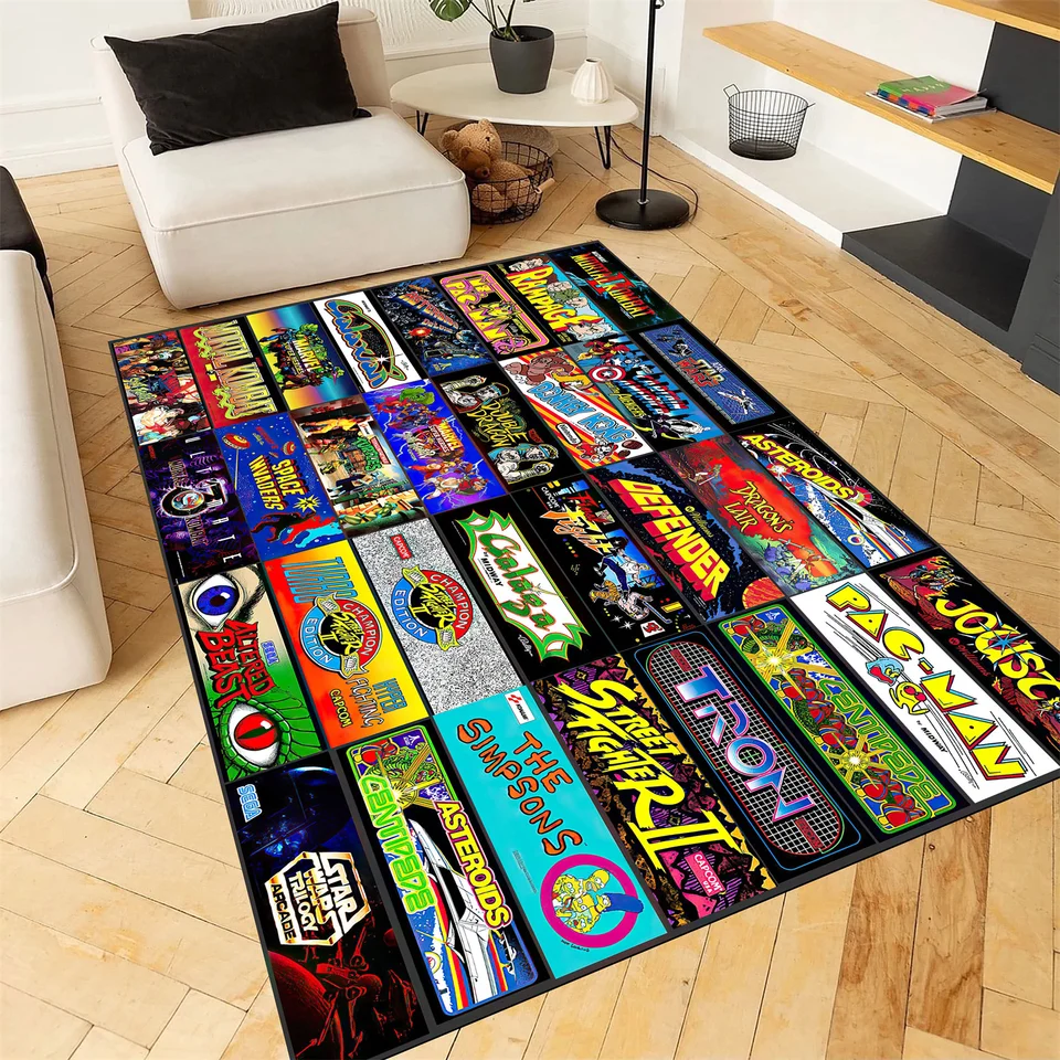 Arcade Game Rug Retro Gamer Spálňa koberec