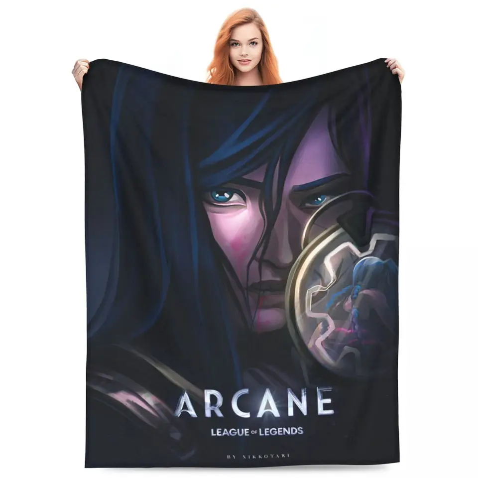 Arcane Caitlyn Game Dela Mäkká novinka plyšové postieľky hody na gaučové stoličky pohovka posteľ cestovná kancelária flanel lôžko postele postele