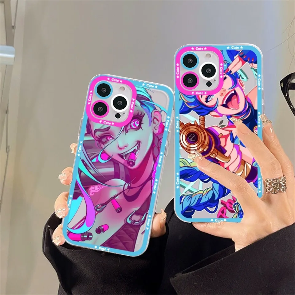 Arcane jinx anime telefónny puzdro pre Redmi 7 8 9 A pre Redmi Note 5 7 8 9 10 11 Pro Max 4G 5G Funfas