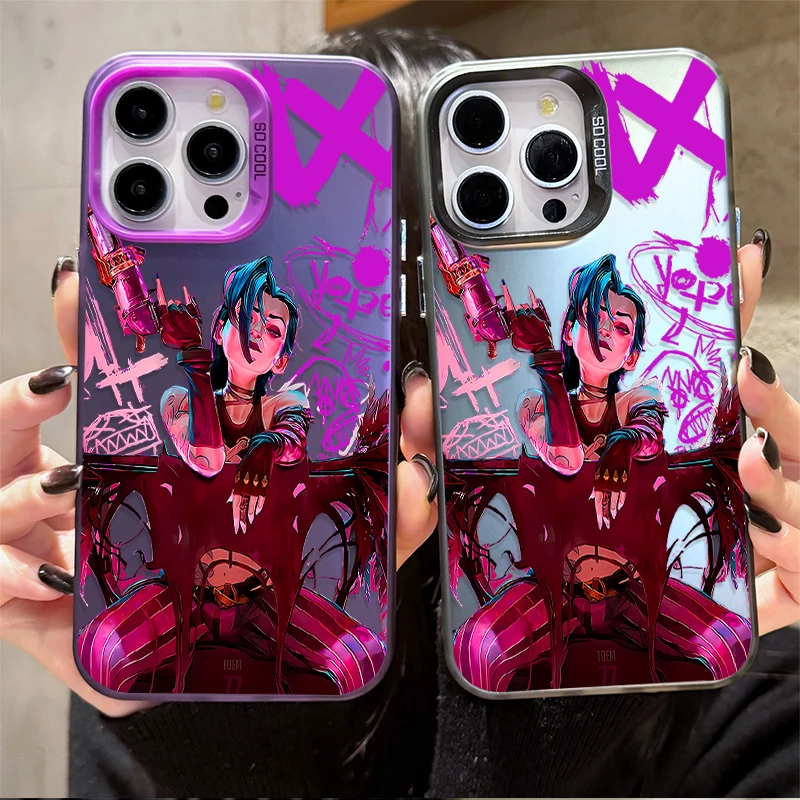 Arcanes jinxs image graffiti puzdro pre xiaomi POCO x6 x5 x3 nfc f3 f4 gt f5 f6 m6 pro 4g m5s mi 13t 12t 14 13 12 11 lite 5g ne