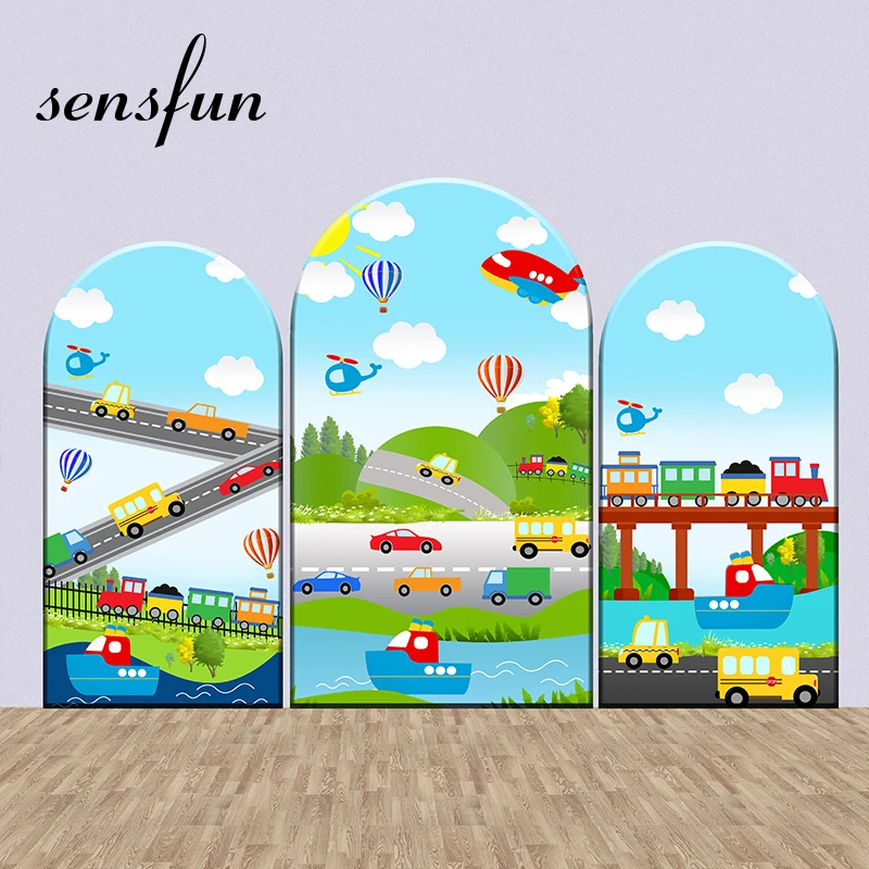 Arch Cartoon Cars Train Boys Birthday Party
