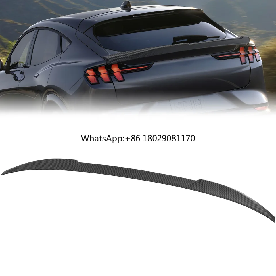 Archaický nový dizajn vhodný pre Mustang Mach-e/Mach-e GT Tail Wing Wing Uhlíkové vlákno zadný spojler chvost pre Mustang 2021-2022