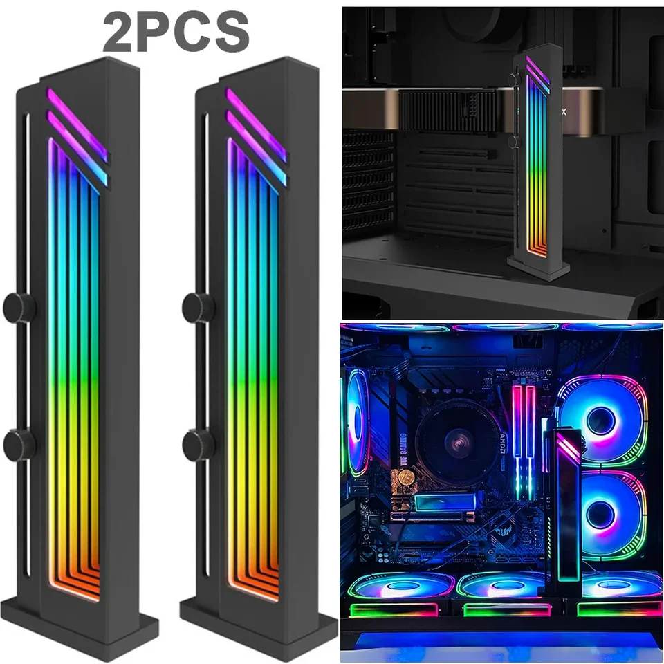 ARGB Graphics Card Stand Anti-Drop 5V 3pin držiteľa videokaška držiaka hliníkovej zliatiny Magnetická anti-skoková základňa pre stolný počítač