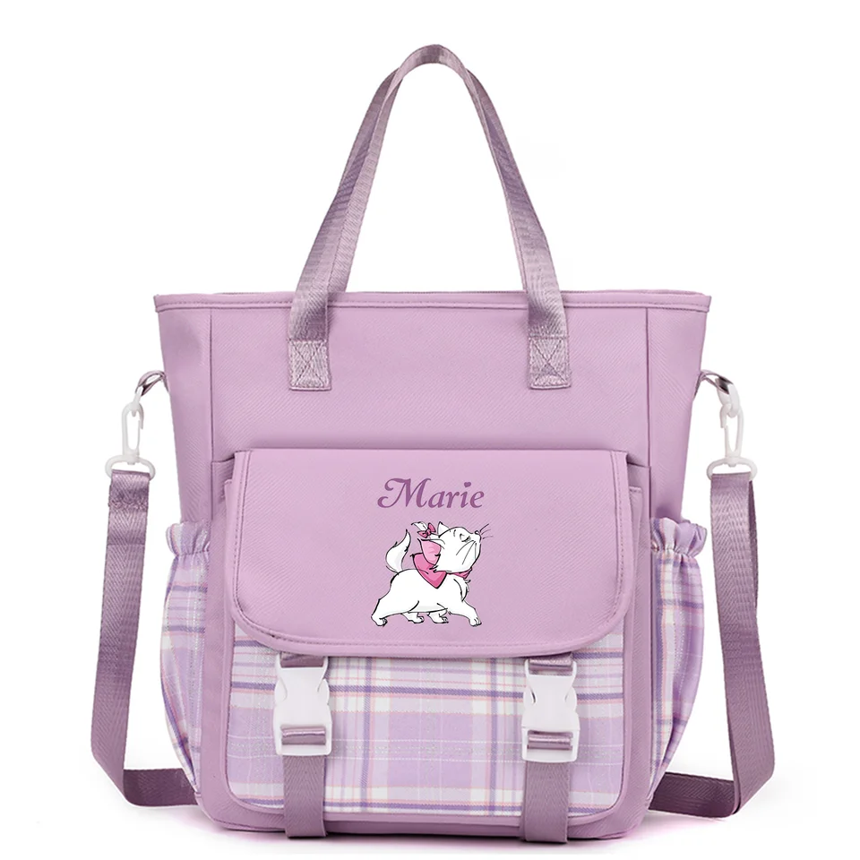 Aristocats Marie Cat Cand kabelku rameno tašku na rameno Messenger Bag Forming Bag pre teenagerov dievčatá chlapci školské tašky
