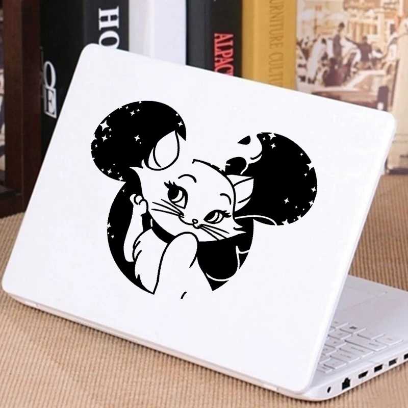 Aristocats vinylové nálepky na šálku prenosného pohára dekorácia fľaše s vodou Marie Cat Styling Nálepky