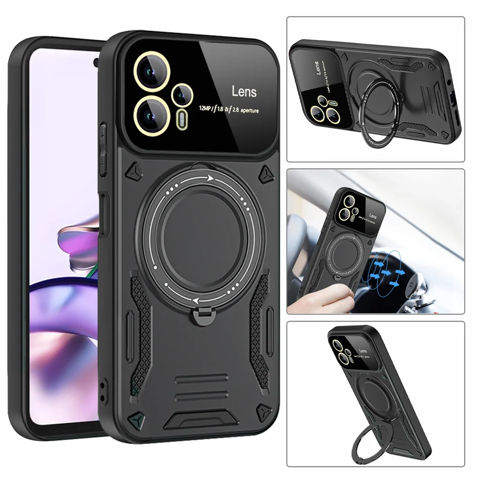 Armor bezdrôtové nabíjanie Magsafe Ring Case, Cover for Motorola Moto G10, G20, G30, G60, G13, G23, G53, G22, G32, G04, G14, G24,