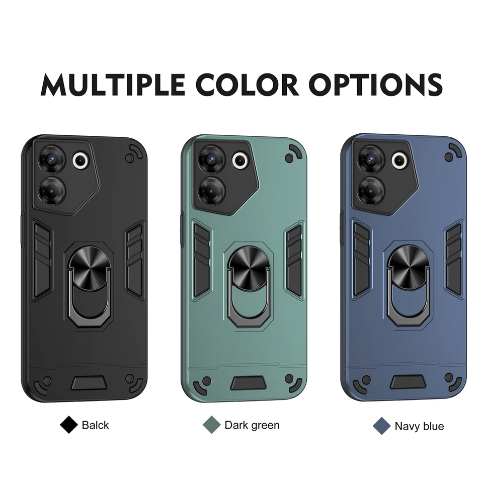 Armor puzdro pre Tecno Camon 20 Pro 5G 4G 20S Strachproof Aut Magnetic Ring Držiteľ telefónu Cover Camon20spro Ck7n Ck6n Ck8n Coque L0