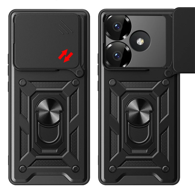 Armor puzdro pre Xiaomi POCO F6 5G krycí magnet držiteľa kruhu Capa pre POCCO POoko LITTLE F6 F 6 POCOF6 SLUIGH LASE OCHRANA FINDA