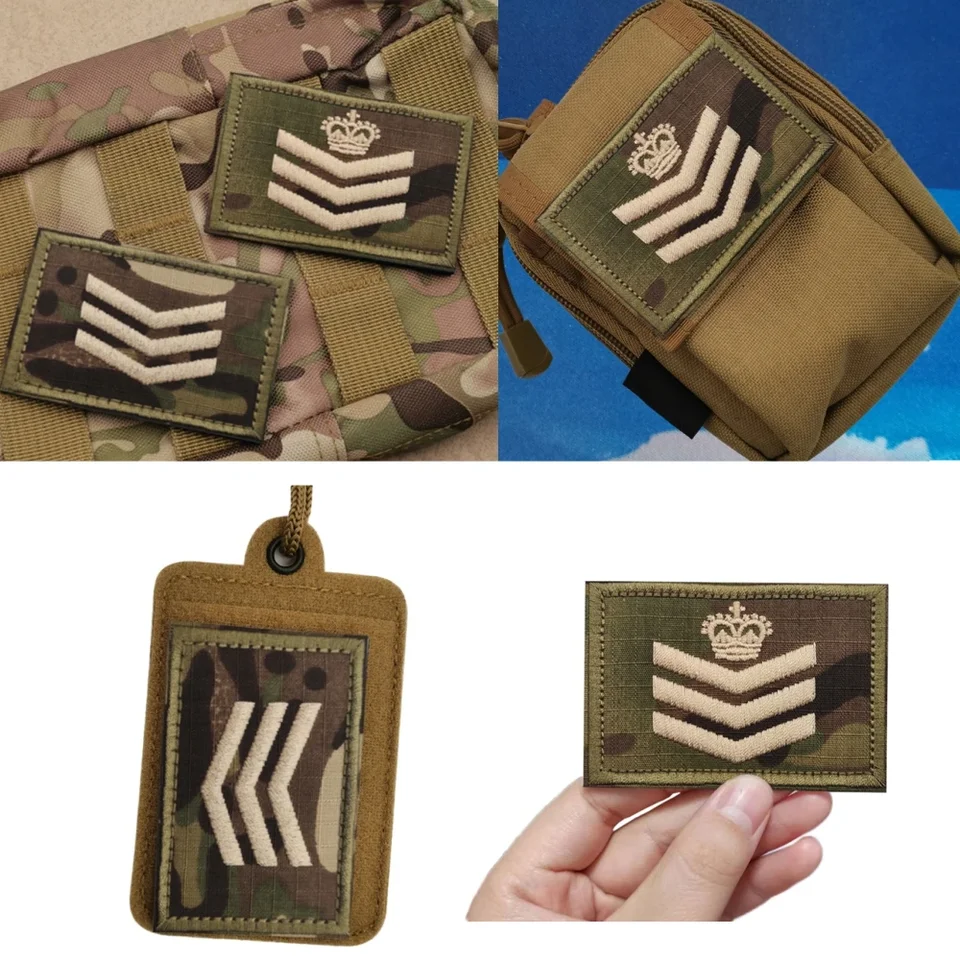 Armáda Rank Tactical Patch Nový CP farebný štítok