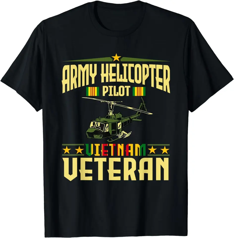 Armádny pilot Vietnam vietnamský veterán Gunners Uh1 Huey Pilot Pilot tričko