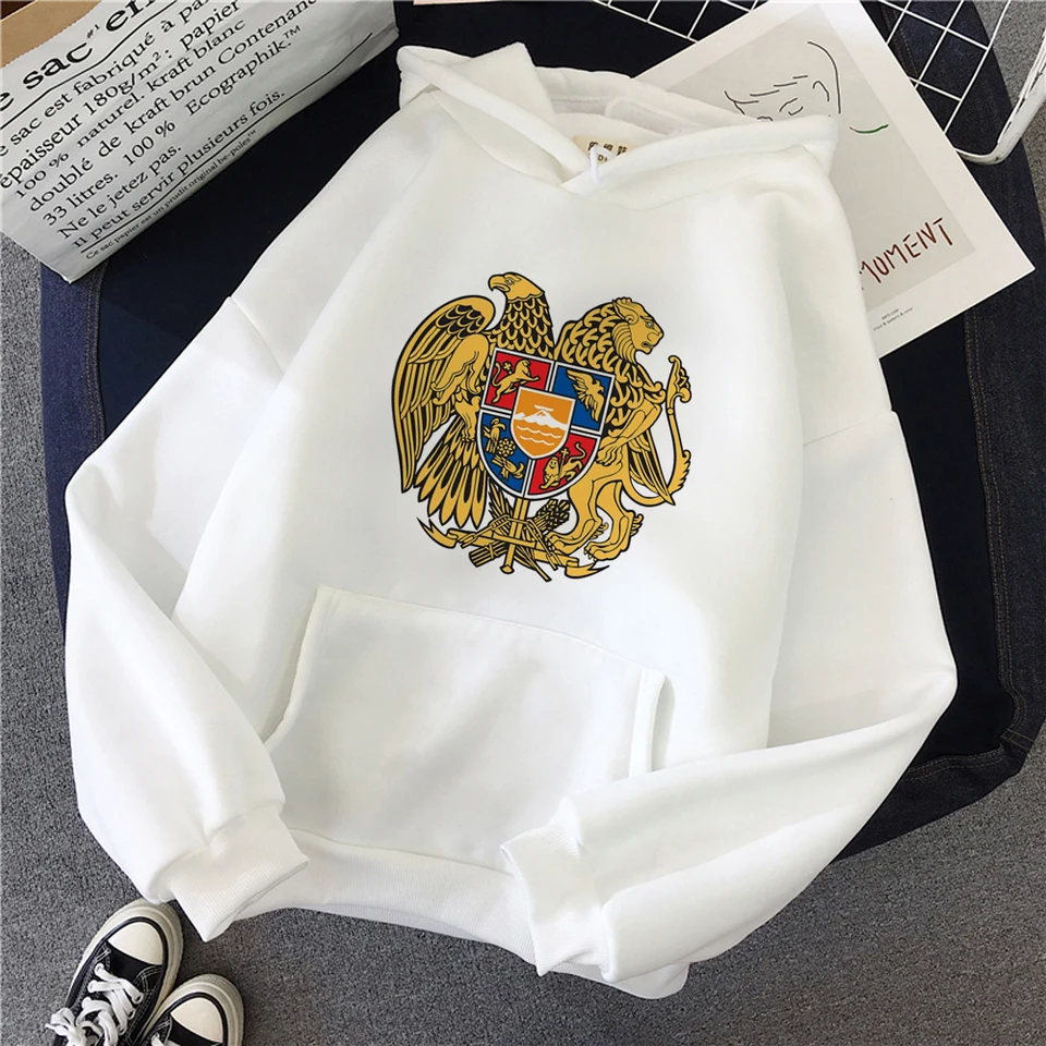 Arménske mikiny Ženy Vintage Kawaii Streetwear Hood Sweater Dámske vintage oblečenie