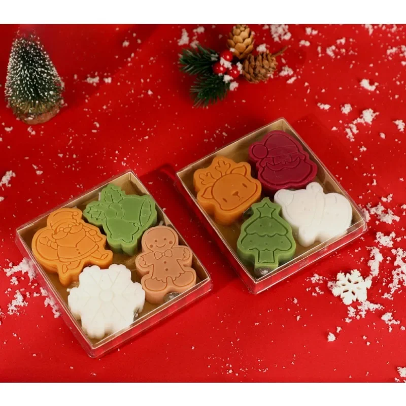 Aromaterapeutická sviečka vianočná Halloween Snowflake Snowman Ručne darček Aromaterapia tvorivý štýl