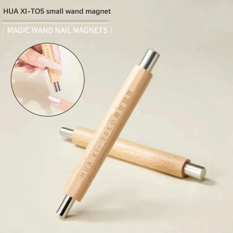 Art Art Magnetic Pen 3D maľovanie na maľovanie na klince na nechty Art Design Dvoj koncový magnet prútikový gél poľská mágia na vianočné manikúru
