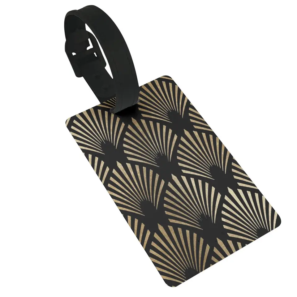 Art Deco Fan Pattern batožina značky kufor