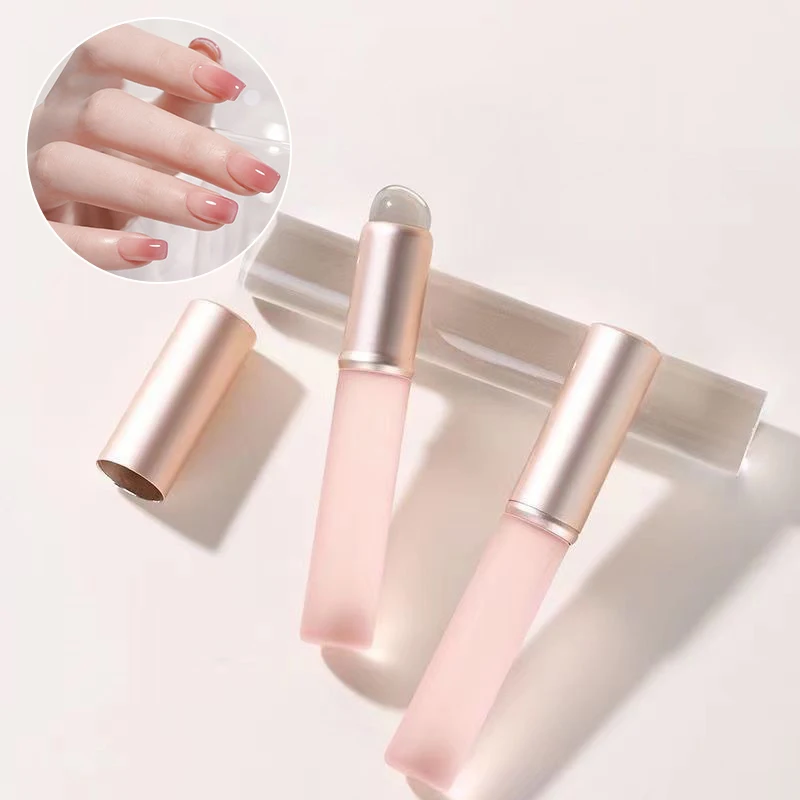 Art Silikone Applicator Stick Chrome Pigment Prach Aplikujúce gradientné tieňovacie pero Easy-Daub Práškový silikónový kefy na nechty