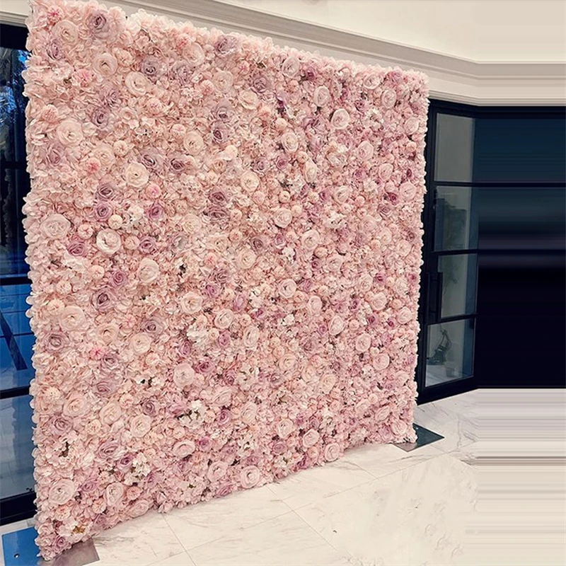 Artificial Flower Wall Panel, DIY Romantic Svadobná dekorácia, Vianoce, narodeninové oslavy, kvety okien v obchode, 40x60cm