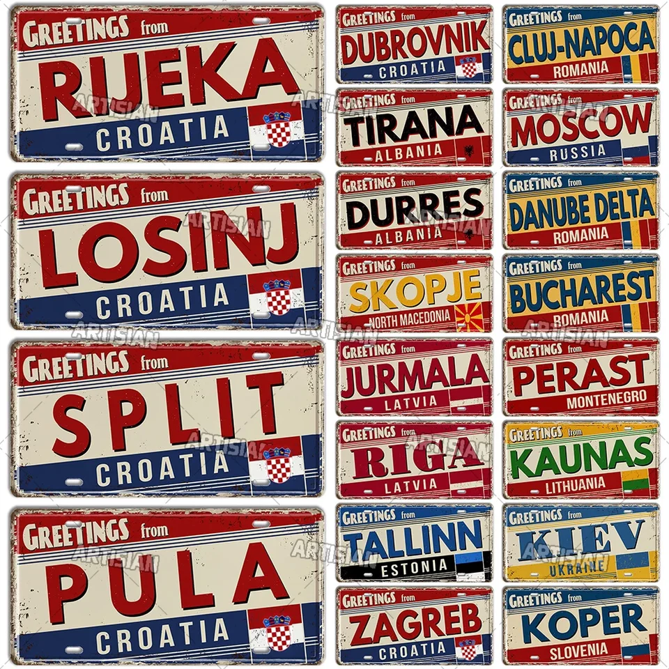 Artisian Slovanský Chorvátsko Estónsko Lotyšsko Litšovanie Rumunsko Maďarsko Ukrajina Rusko ŠPZ