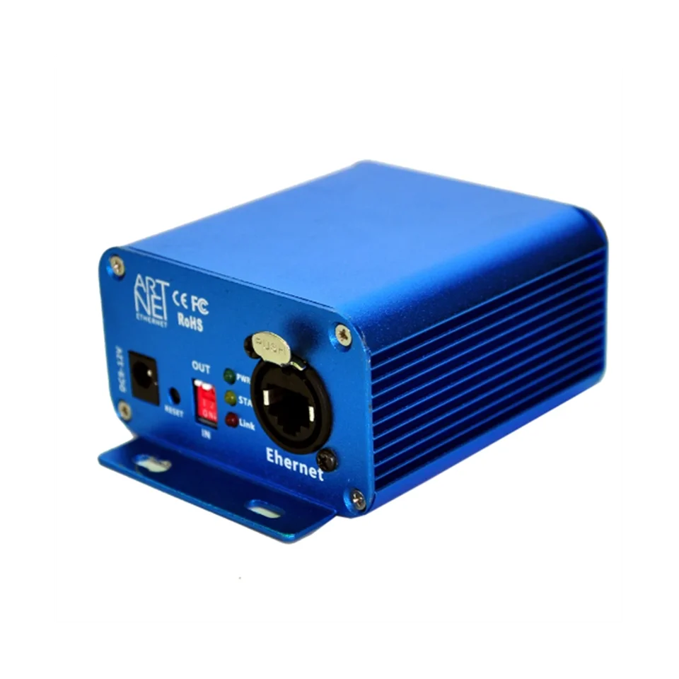 Artnet 1024 2 Obojsmerný port Artnet Converter Štandardný DMX512 Výstup RJ45 Čistý konektor Sulite DMX LAN512 US Plug