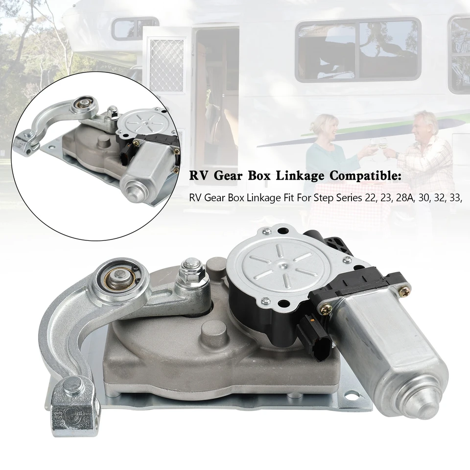 ArtudATech RV Gear Box Linkage s motorom Fit for Kwikee Electric Kroky Vymeňte 366043