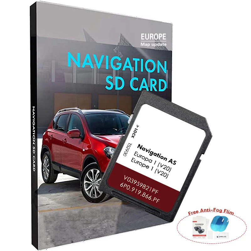 AS V20 V03959821PF SAT NAV mapy Europe navigácia SD karta 32 GB Dodanie zadarmo pre systém Ibiza Navi