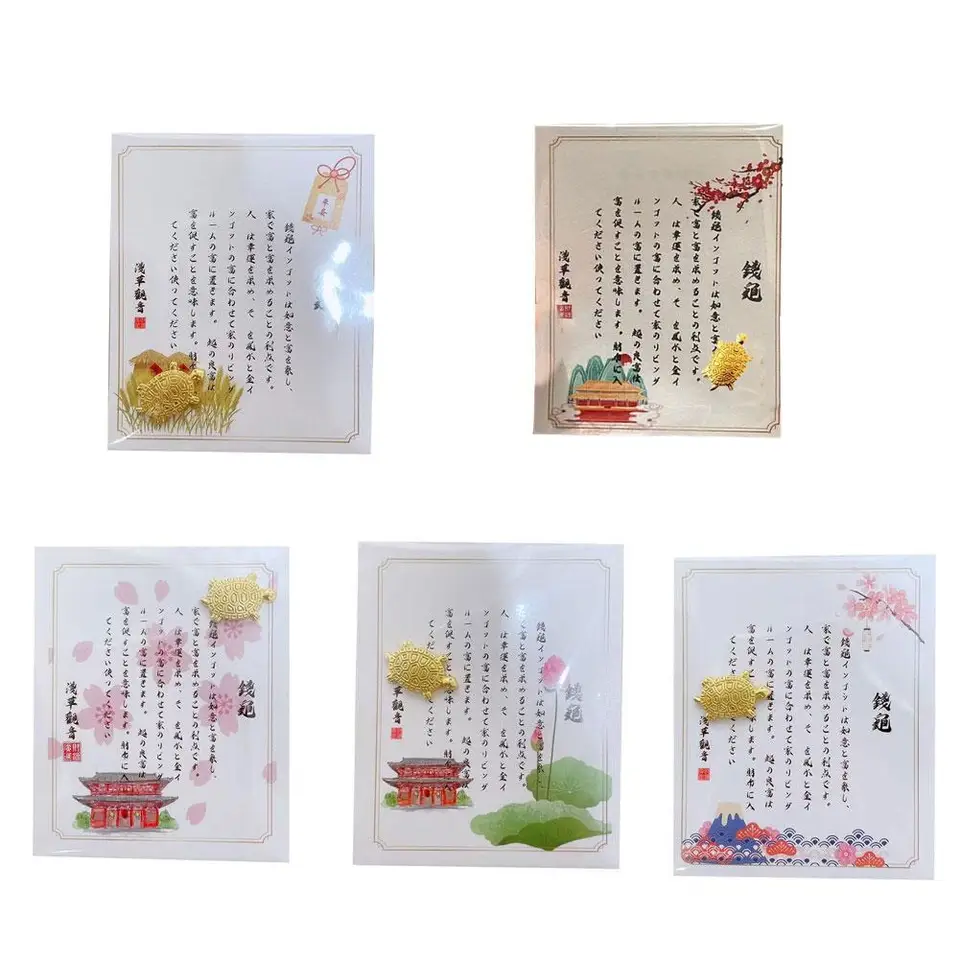 Asakusa korytnačka šťastné kúzlo bohatstvo bohatstvo Čínska zlatá žaba minca domáca peňaženka dekor modlitba Fortune Golden Money Turtle darček