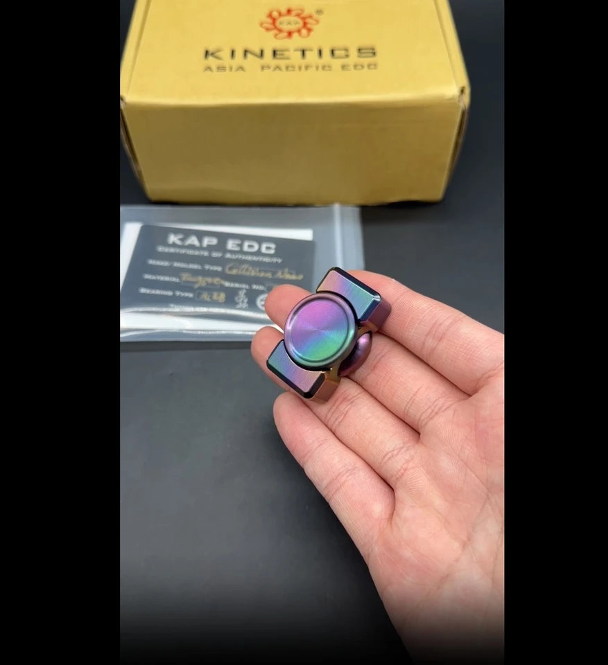 Asia Pacific Impact Nano Tungsten Fingertip Gyroscope Pop Coin Push Card Decompression Toy EDC