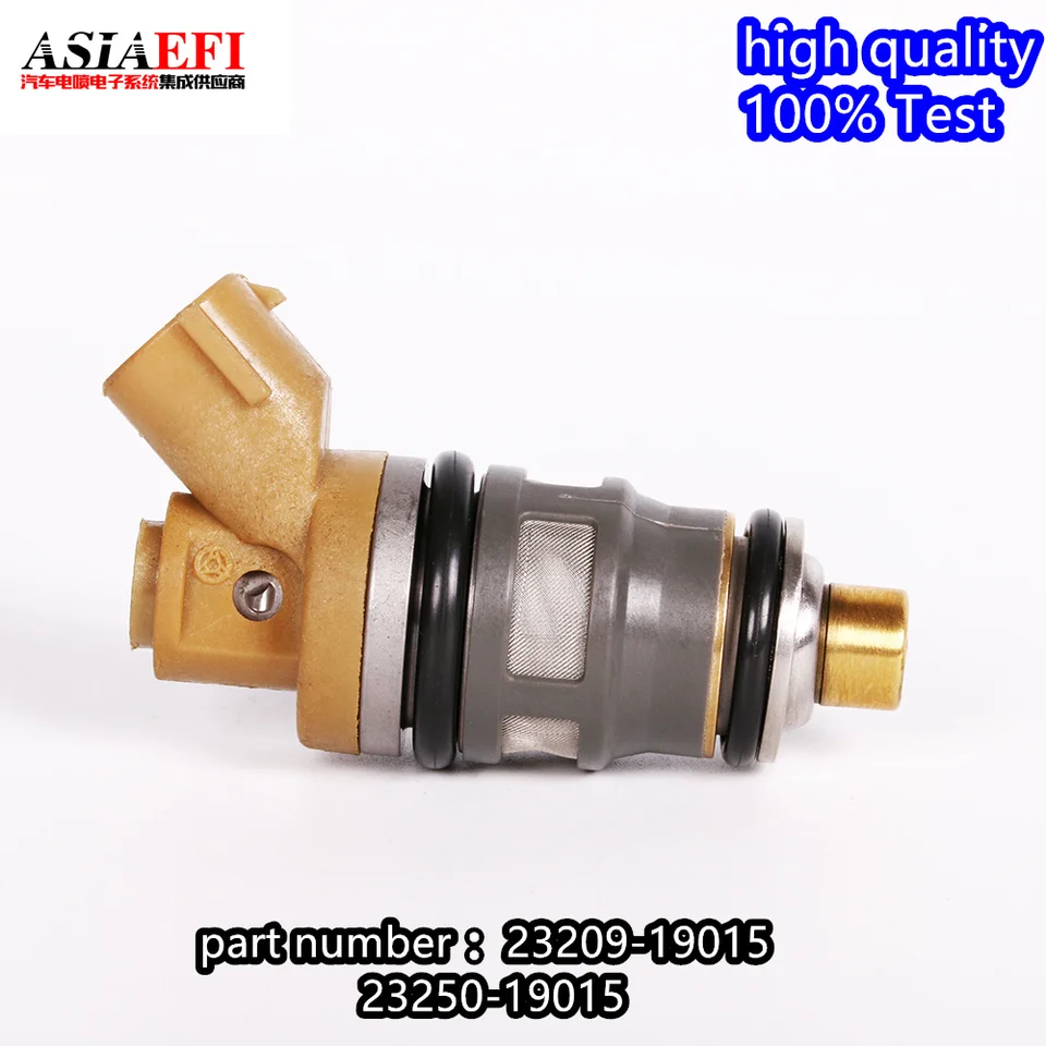 ASIAEFI 4PCS Vysoko kvalitná tryska vstrekovača paliva 23209-19015 23250-19015 pre Toyota Corolla Sprinter Levin 68-16 440CC 2320919015
