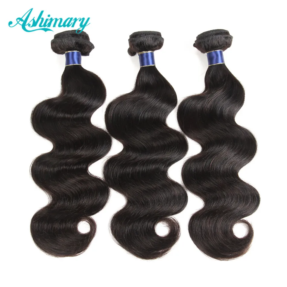 Asimary Peruvian Body Wave 3 zväzky Non-Remys Human Hair zväzky 8-28 palcov Vlasy väzby