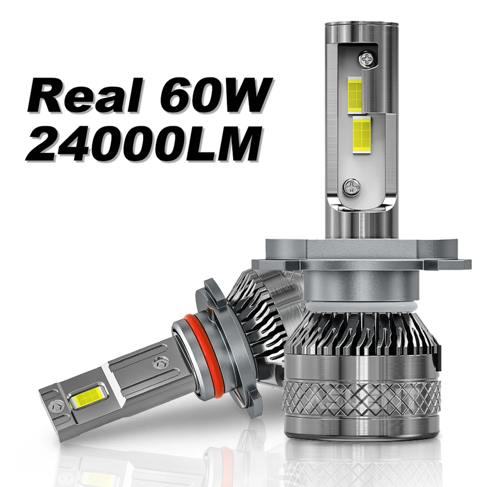 ASLENT H7 LED CANBUS 60W 24000LM H4 H11 H1 HB3 9005 HB4 H8 H9 H9 CANBUS LED svetlomet Svetlomet 6000K 6500K 12V 24V 2X