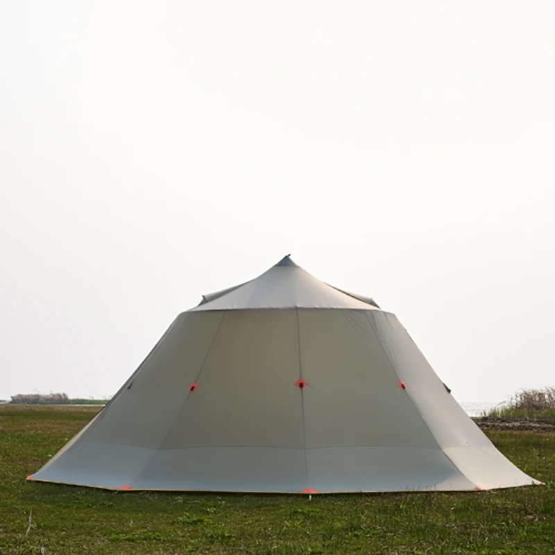 ASTA Gear Mountain House Veľký vesmírny tímový tím a stan ultralight pre 10 osôb kemping pyramídový stan bez trekkingového pólu