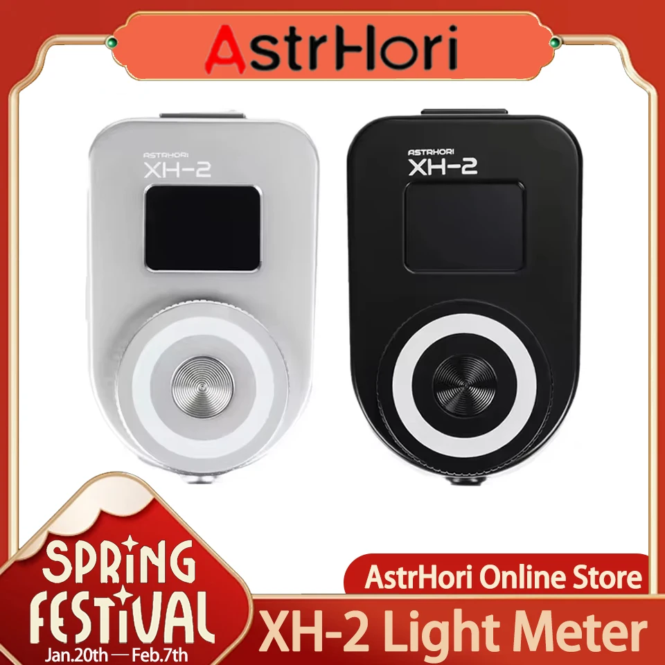 Astrhori XH-2 Light Meter OLED displej v reálnom čase externá kamera svetlo merač studenej topánky pre fotoaparáty