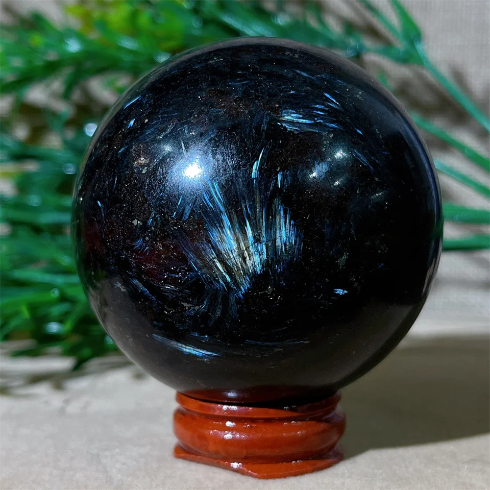 Astrofylit ohňostroj Garnet Sphere Natural Crystal Ball Stone Quartz Gemstones Liečba reki minerály kozme