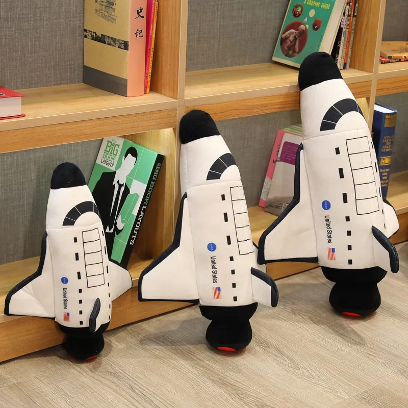 Astronaut Doll Space Shuttle Ragdoll Birthday Gift Creative Astronaut Rocket vankúš plyšový hračkár