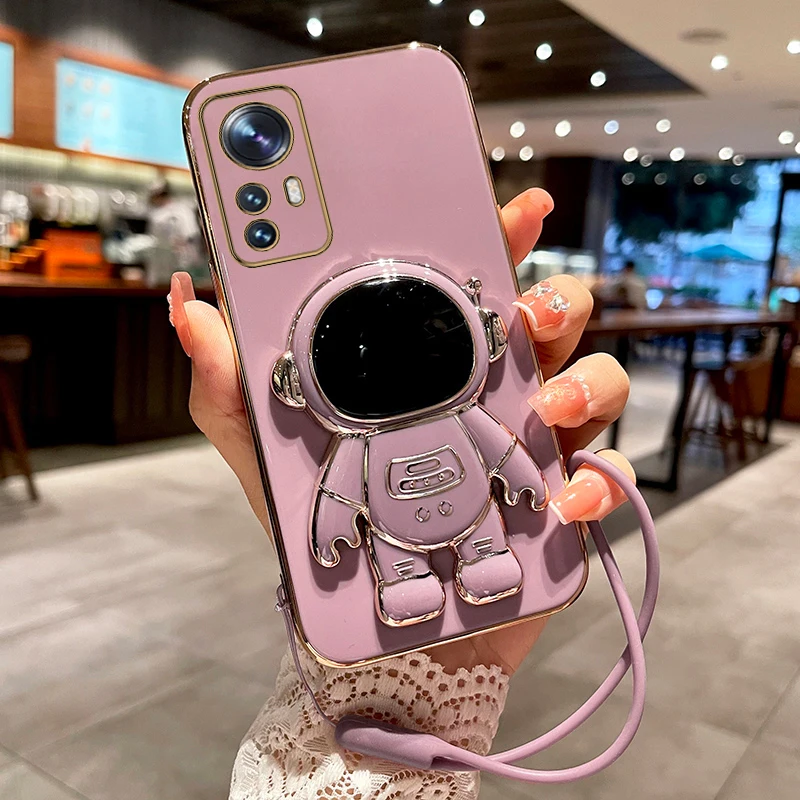 Astronauut Strap Paling Phone Držiteľ puzdro pre Xiaomi Mi 12T 11T 12 13 10 11 Lite Mi13 13 Pro 13Lite 13Pro 5G 8 9 9. Stojan Stand Cover