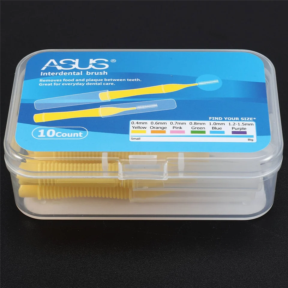 ASUS 10ks/box 0,4 mm rovná medziznačná kefka Interondálna kefka Čistenie internézovej kefy