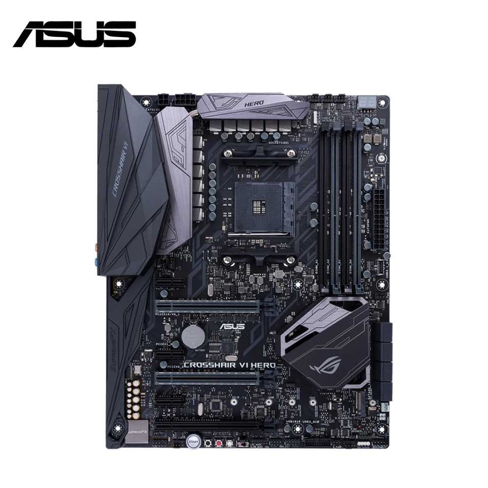 Asus Rog Crosshair VI Hero x370 Základná doska AM4 podporuje AMD Ryzen 7 5700x3d 5700x 5800x3d 5800x 3700X AMD DDR4 RODINA ATX