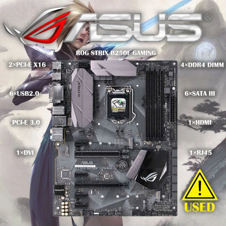 ASUS ROG STRIX Z270-F Gaming Desktop Zásuvka LGA 1151 i7 i5 i3 Z270 DDR4 USB3.0 HAINBOARD PC dosky