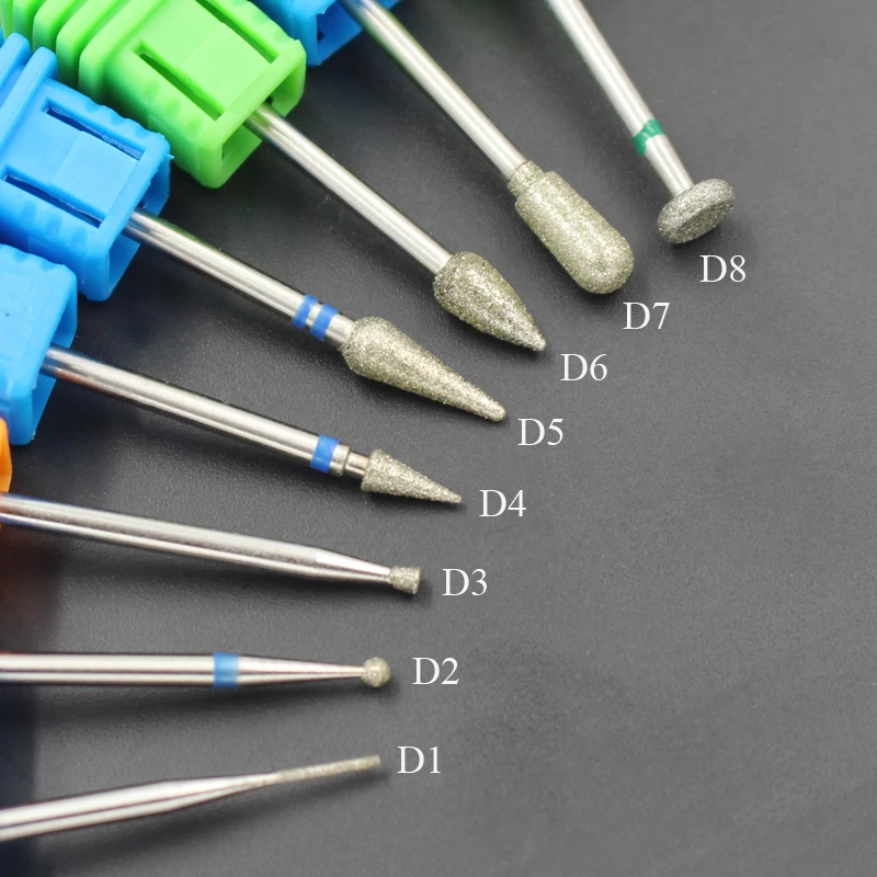 Asweina 8 typu Diamond Electric na nechtovej vŕtačky Burr Frézovanie nechtov na nechtovú pedikúru Elektrická manikúra Vŕtačka vŕtačka na nechty