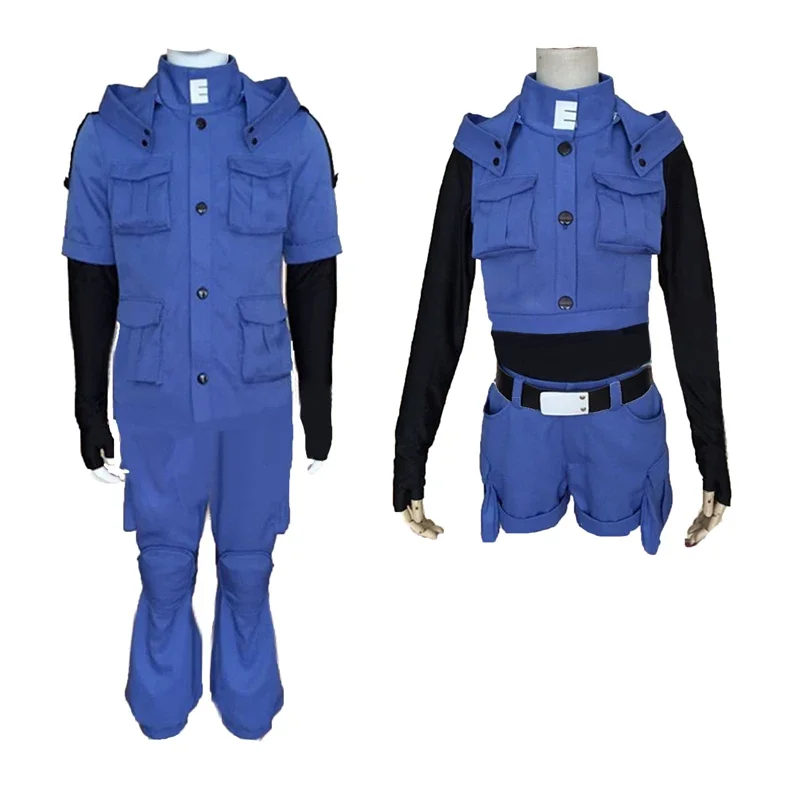 Atentátna trieda Shiota Nagisa Ansatsu Kyoushitsu Kaede Kayano Blue Battle Suit Uniform Cosplay kostým s úplným setom 11 VS104