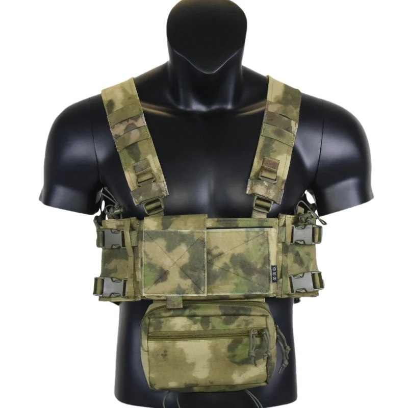 ATFG Camo Micro hrudná súprava s držiakom časopisu 5,56/7,62, vrecká na krídla, vrecko na dangler, súprava postrojov na ramene tukového remienka