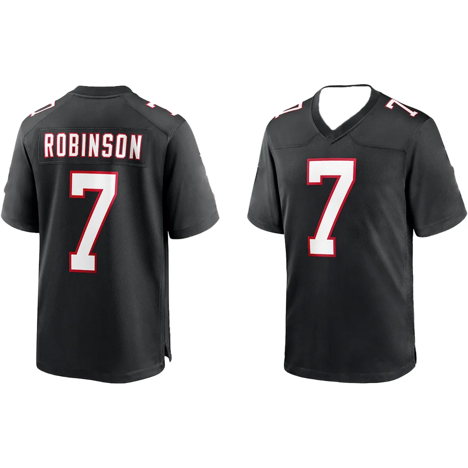 Atlanta American Football Jersey Rugby Jersey Sportswear Training Tričko Falcons Robinson 7# Číslo voľného športového oblečenia