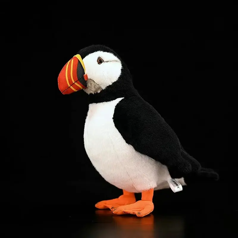 Atlantic Puffin Plyšová hračka roztomilá Puffin Plushie Lively Fľdate Fratercula Arctica Animals Simulation vianočný darček