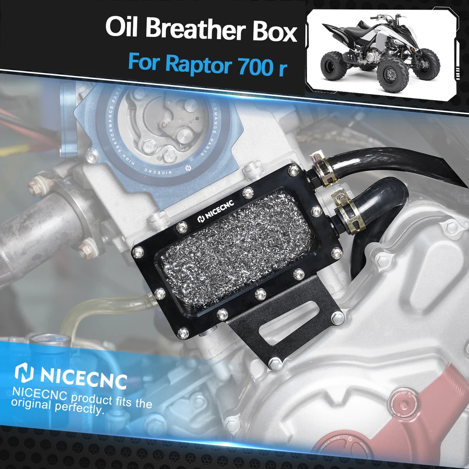 ATV pre Yamaha Raptor 700 700R 2006-2023 Oil Breather Vent Box Blow 2007 2008 2009 Zlepšenie účinnosti spaľovania