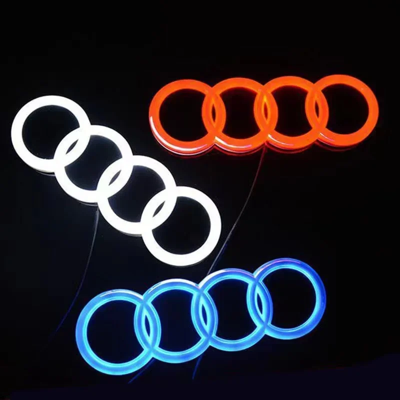 AUDI 4D OPRAVENÉ LED svetlo LAD LAMP LOGO LOGO pre AUDI A3 A4 A5 A6 A7 A8 S3 S4 S5 S6 S7 Q3 Q5 Q7 TT DECORÁCIA PRÍSLUŠNÍCTVO