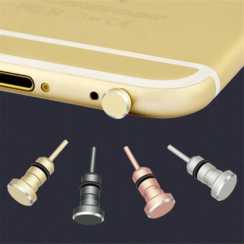 Audio 3,5 mm prachová zástrčka 3.5 AUX náhlavná súprava Jack rozhranie Anti mobilný telefón Karta načítať kolík karty pre Apple iPhone 5 6 Plus